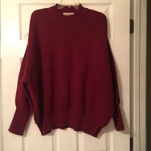 Burgundy oversized sweater